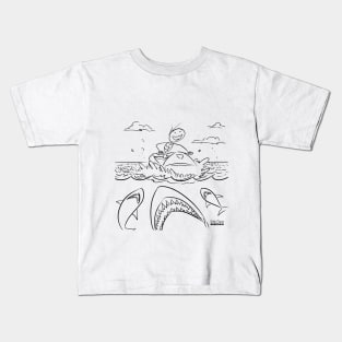 JetSki Stick Kids T-Shirt